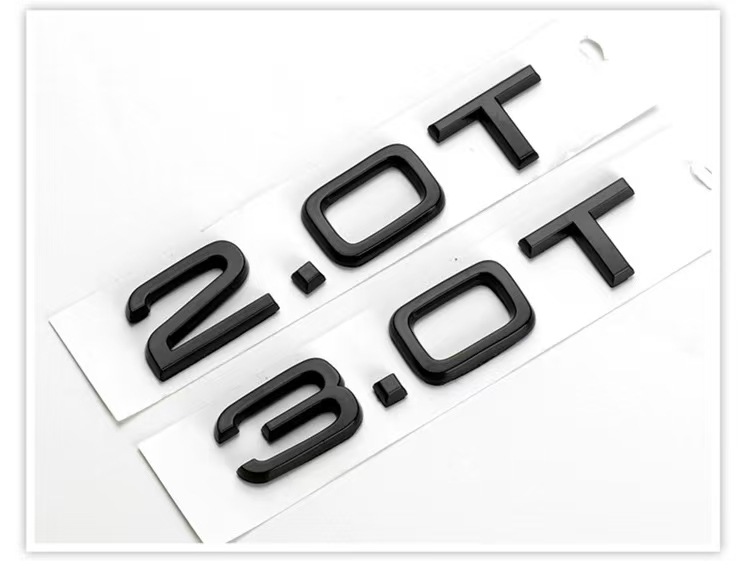 Suitable for Audi A3A4A5A6A7Q3Q5Q7 car logo car stickers displacement logo 2.0T 1.8T 3.0T car logo