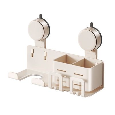 电动牙刷置物架子免打孔吹风机一体支架卫生间浴室挂墙牙具漱口杯