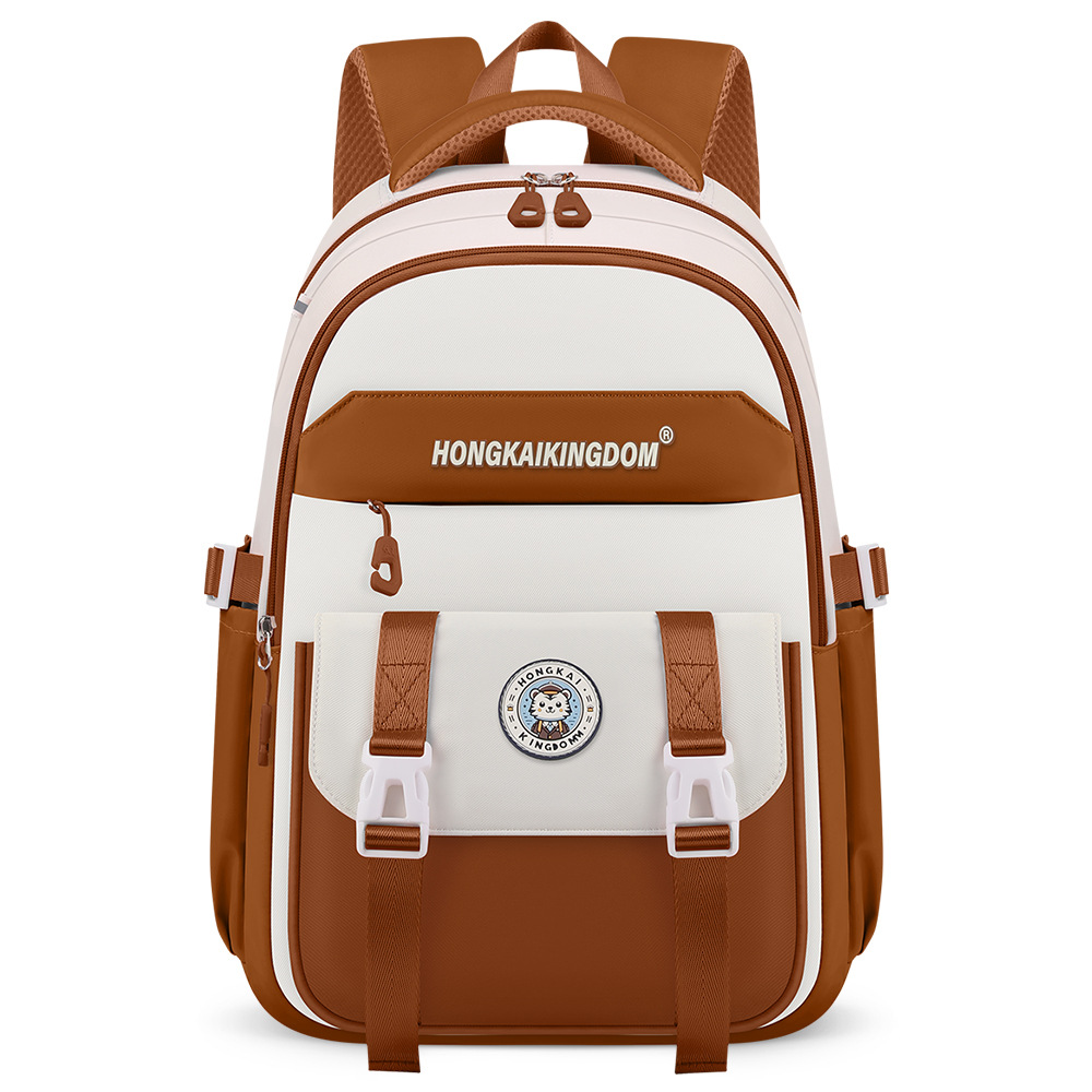 Mochilas escolares nuevas para adolescentes, estudiantes masculinos y femeninos, mochilas casuales portátiles de gran capacidad, que reducen la carga, mochilas de aspecto elegante.