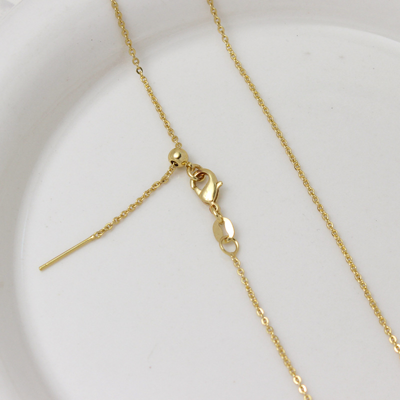 4g Weight Chain Jewelry Making Type 45-50cm Jewelry Making Size Lobster Trigger Clasp Closure Clasp Closure Type Jewelry Accessories Classification 1 Piece Quantity Copper Material Geometric Pattern All Seasons Season Plating Design Simple Style Style 1 Piece Copper 45-50cm Jewelry Accessories Chain Simple Style Geometric 14