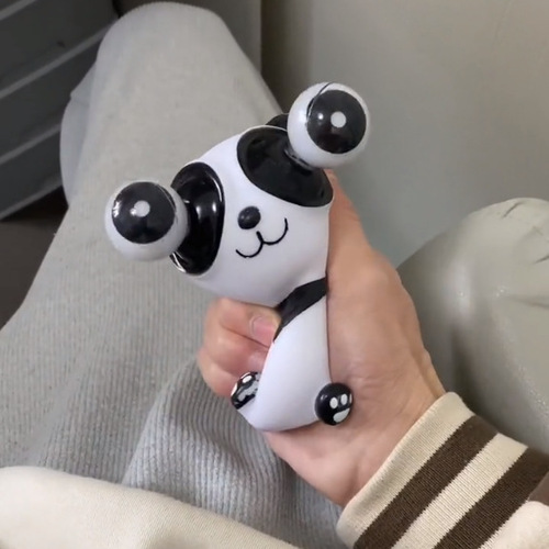 Funny decompression tool, panda staring eyes, creative and funny design, pop-eyed panda squeeze, pinch and decompress toy