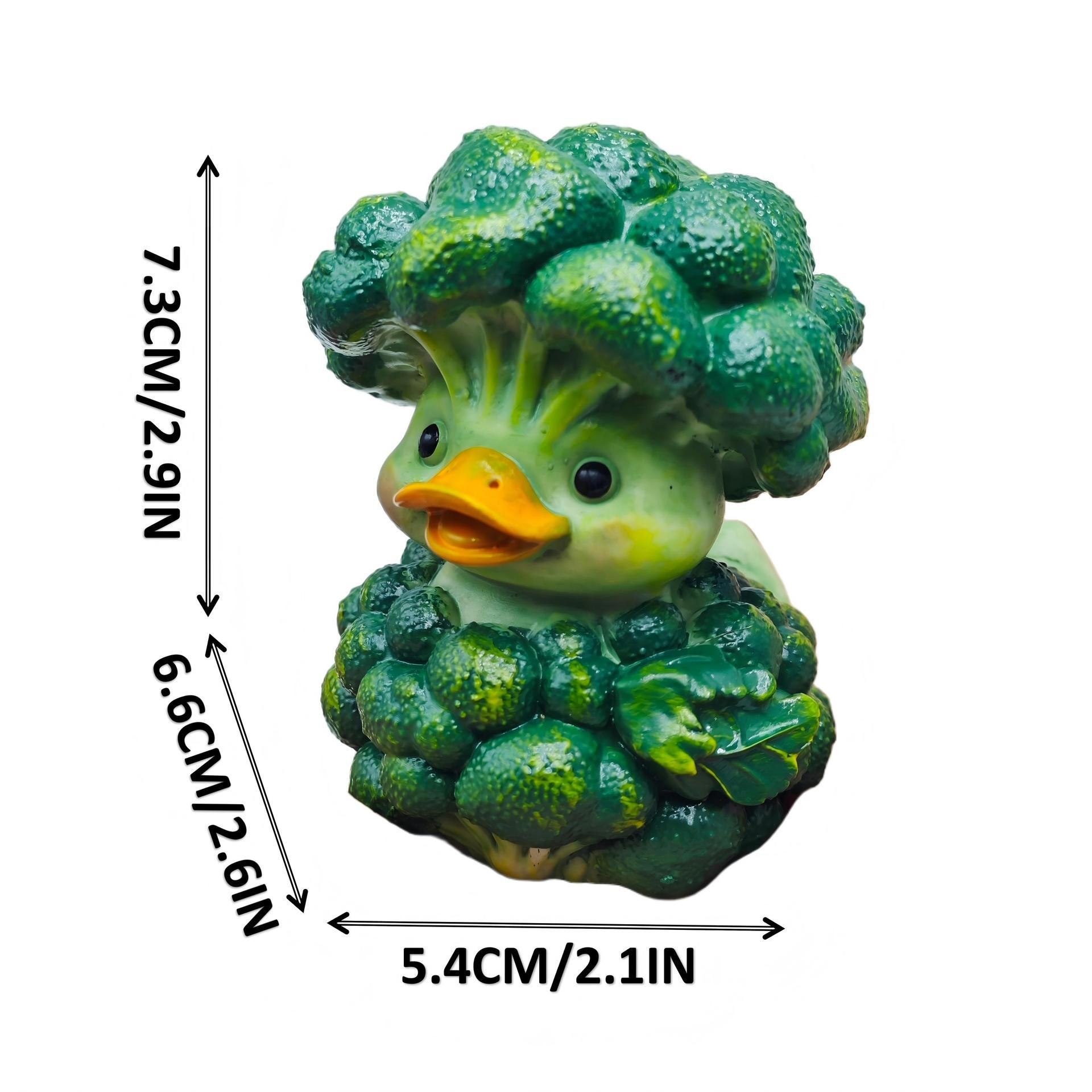 Nuevo producto transfronterizo, Pato Vegetal de Diseño Peculiar, Artesanía de Resina de Pato Vegetariano