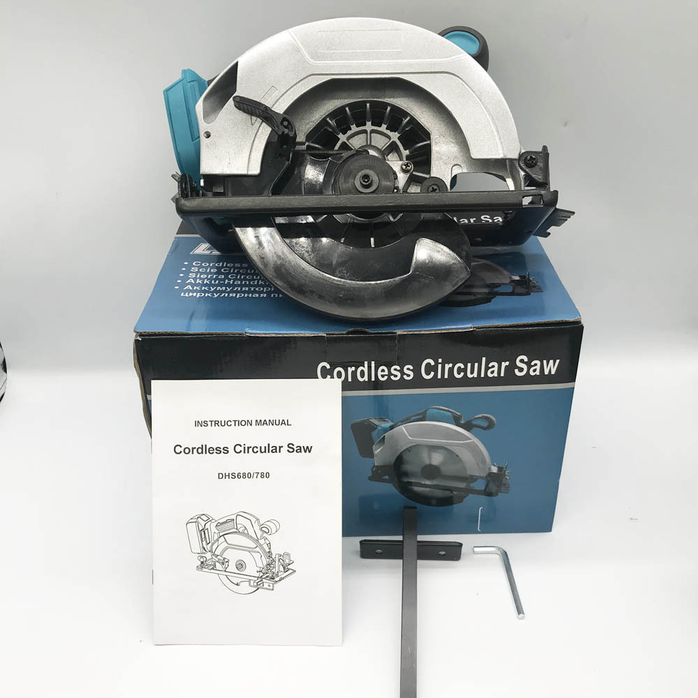 Sierra de mesa estilo Makita de 7 pulgadas, máquina para cortar piedra, sierra circular inalámbrica con batería de litio, sierra circular eléctrica portátil