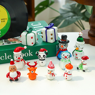 2025 New Christmas Creative Home Gifts Christmas Snowman Elk Cartoon Mini Desktop Ornaments