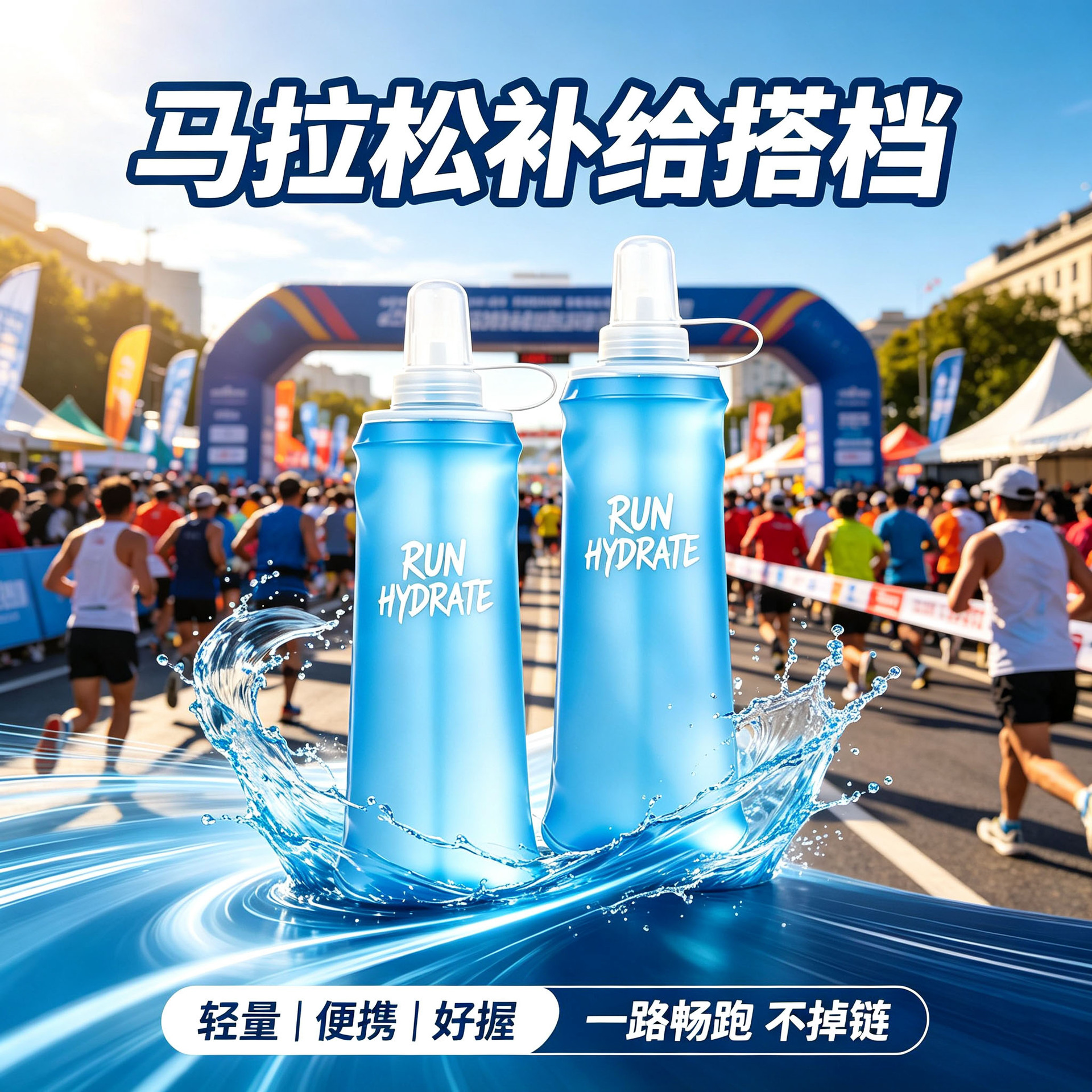 Cross-border hot-selling soft water bottle and cup for outdoor sports, marathon running, foldable portable soft water bottle 200ML manufacturer