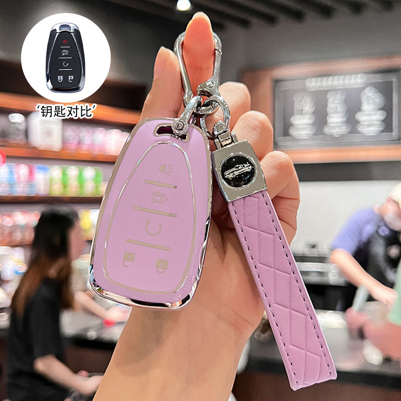 모델 B 5버튼 [실버 엣지 퍼플] 싱글 쉘 + 카라비너