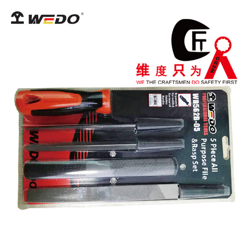 WEDO维度厂家直供五件套锉刀组套模型锉刀套装合金钢锉WD562B-05