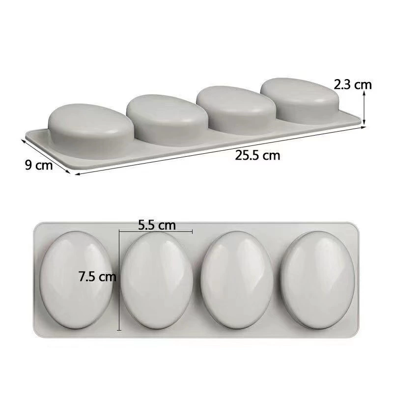 Round handmade soap, soap mold, mousse, square silicone mold