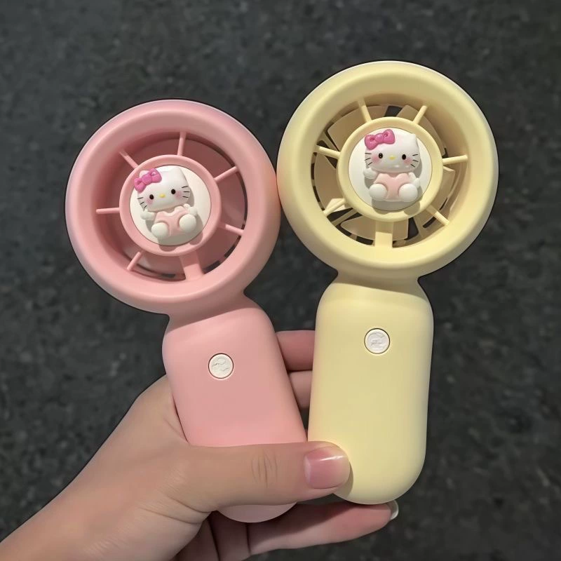 Портативный мини-вентилятор USB, складной, дизайн «киски», макарон, для студентов (0,05 кг)