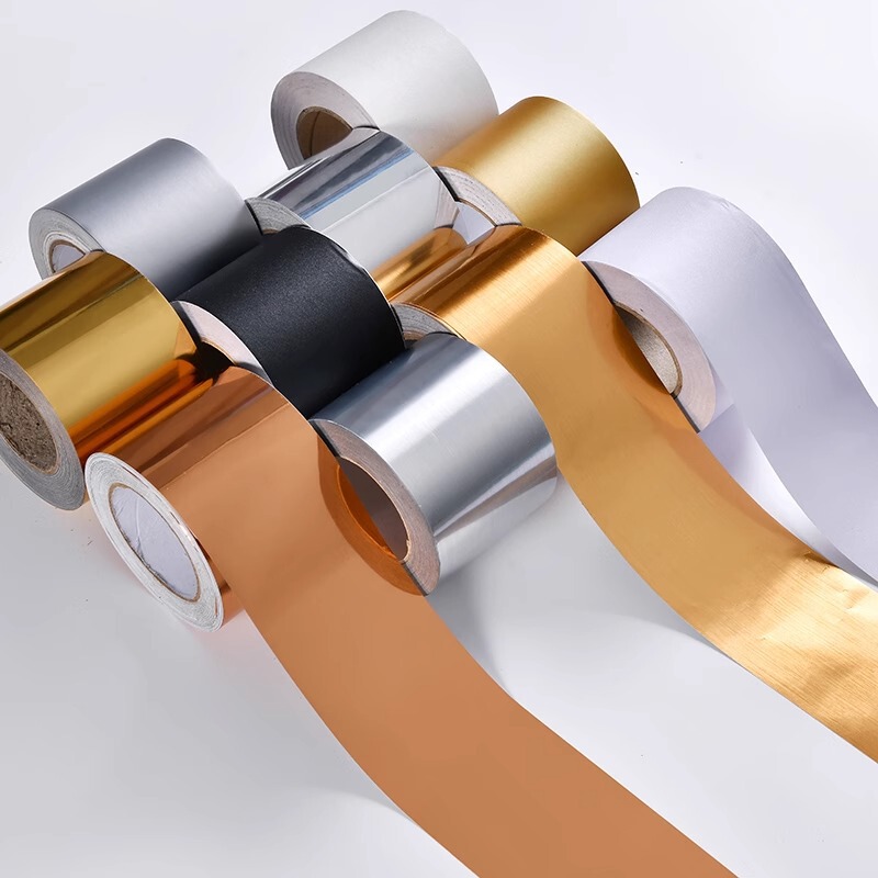 Gold-Colored Skirting Board Decorative Wall Sticker, Door Frame Imitation Stainless Steel Picture Frame, Thickened Border, Color-Changing Tape, Waterproof Trim Strip