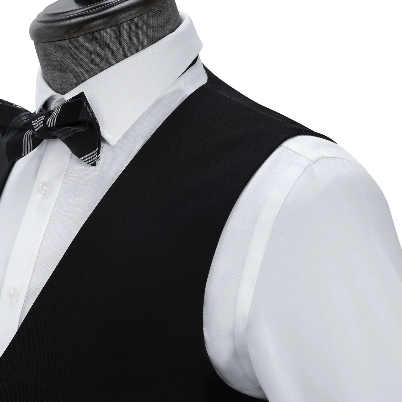 Костюм, жилет для работы, slim fit, корейский стиль
