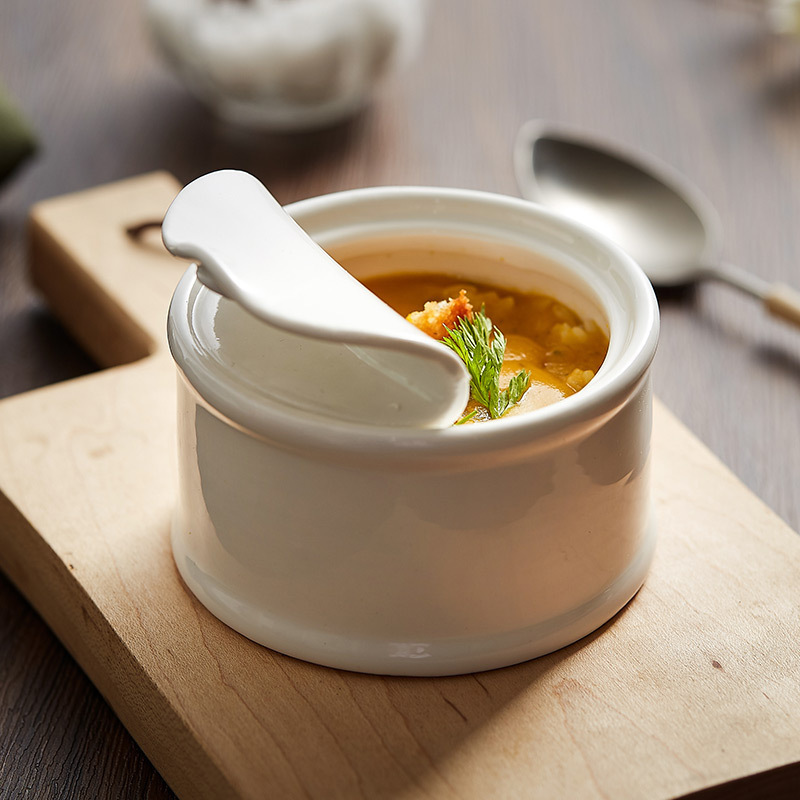 Creative Can Ceramic Tableware Dessert Bowl Hotel Restaurant Special Small Stew Cup Sauce Dish Pudding Baking Bowl