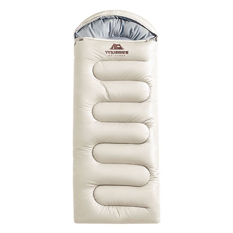 Sleeping Bag Outdoor Adult Warm and Thickened Cold-Proof Autumn and Winter Camping Single Quilt Dual-Purpose Temperature Locking