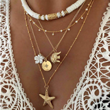 Boho Multi-Element Flowers Beaded Choker For Women Fashion G