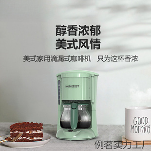 German Homezest Coffee Machine Household Fully Automatic Drip American Small Coffee Pot Tea Making All-In-One Machine