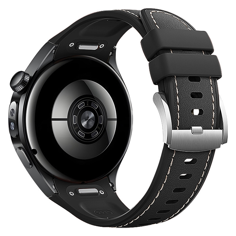Huawei Watch5 ウォッチレザーシリコン複合ストラップに適しています。公式プレス式 watch5 ストラップと同じスタイルです。|undefined