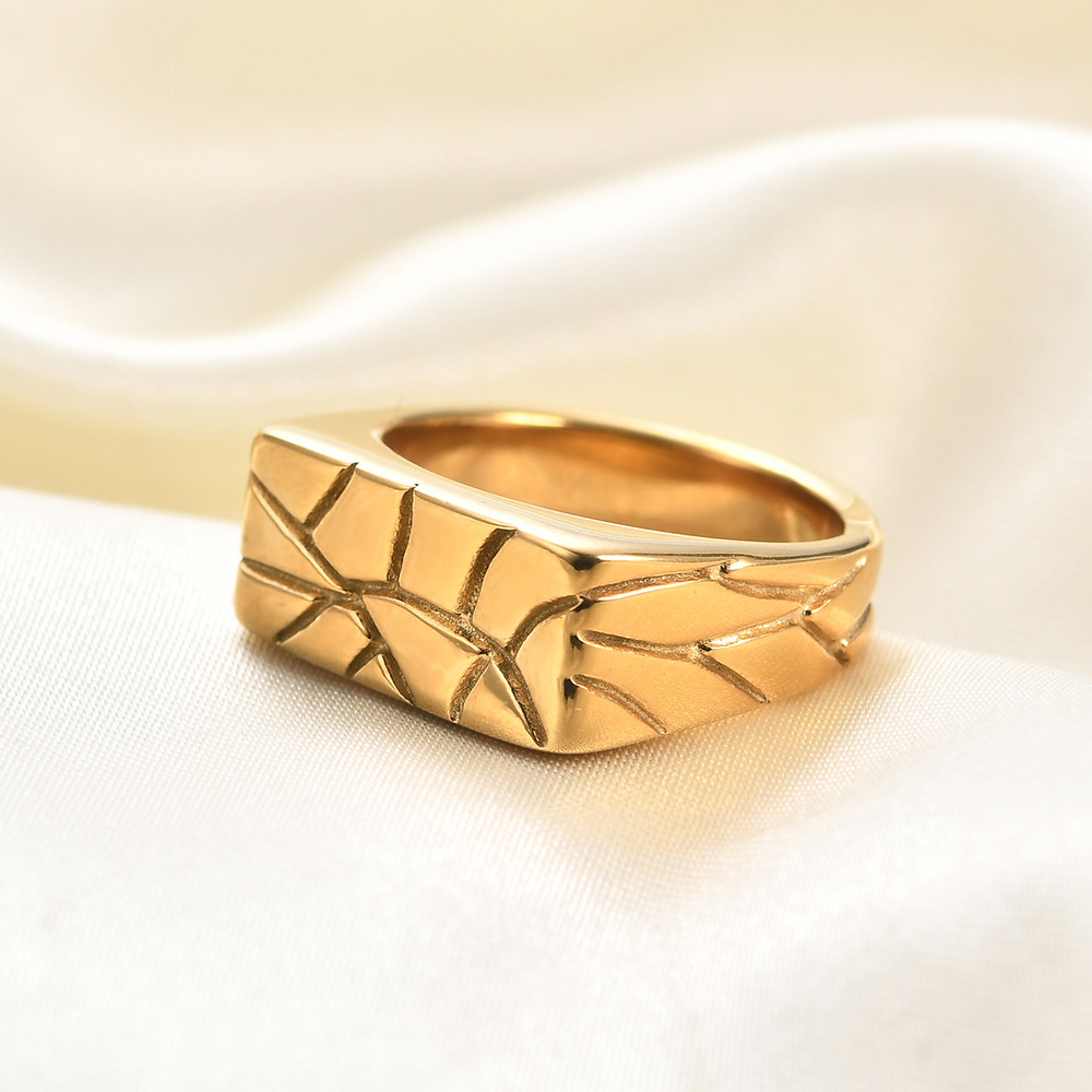 20g Weight Rings Classification 1 Piece Quantity Holiday Occasion Titanium Steel Material Solid Color Pattern All Seasons Season Men's Gender Plating Design Hip-Hop Style Wholesale Jewelry Hip-Hop Solid Color Titanium Steel Plating Rings 7