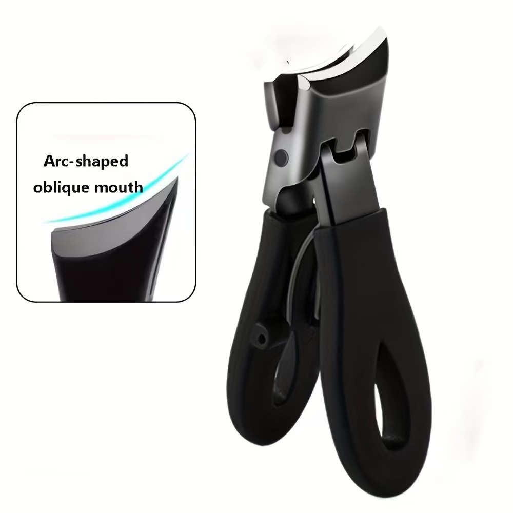 New nail clippers with a special angled blade to prevent splashing, sharp-pointed nail clippers with a large opening for manicure, cross-border nail scissors
