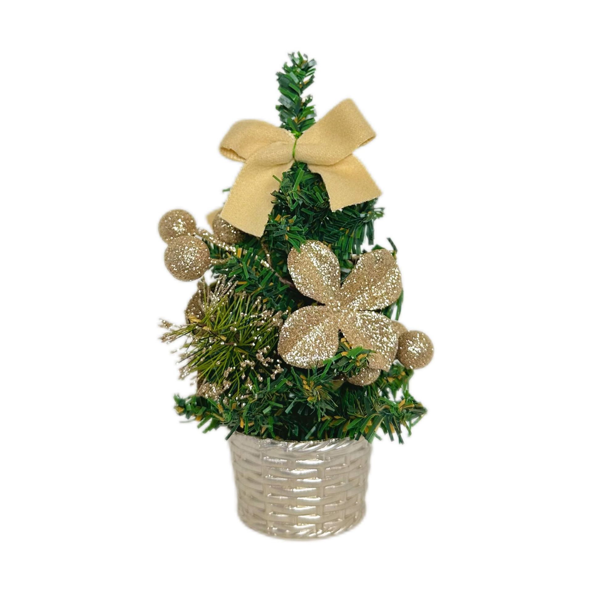 Transfronterizos nueva decoración de Navidad mini escritorio pequeño árbol de Navidad pequeño conjunto de decoraciones de pvc diseño de escena