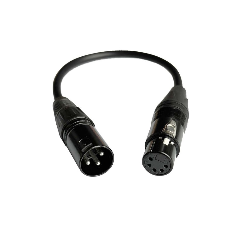 Dmx512 Lighting Controller 5-Core to 3-Core Xlr Interface Xlr/Dmx Adapter