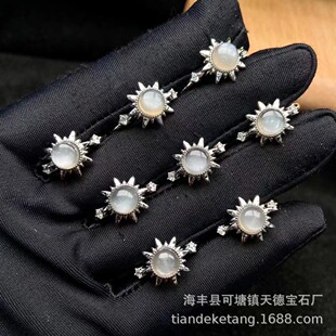 ��Ȼ�ڹǸ�̫�ʯ��ָ���~��y����ʯ6mm��Ƥ�⻬��ʽ�·f�ԃr��
