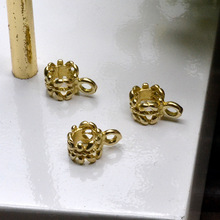 �ŷ���Ʒ��װ60234�ֹ�diyͭ���4*8mm�ο�С��׹ ����ͷ�ιҼ�