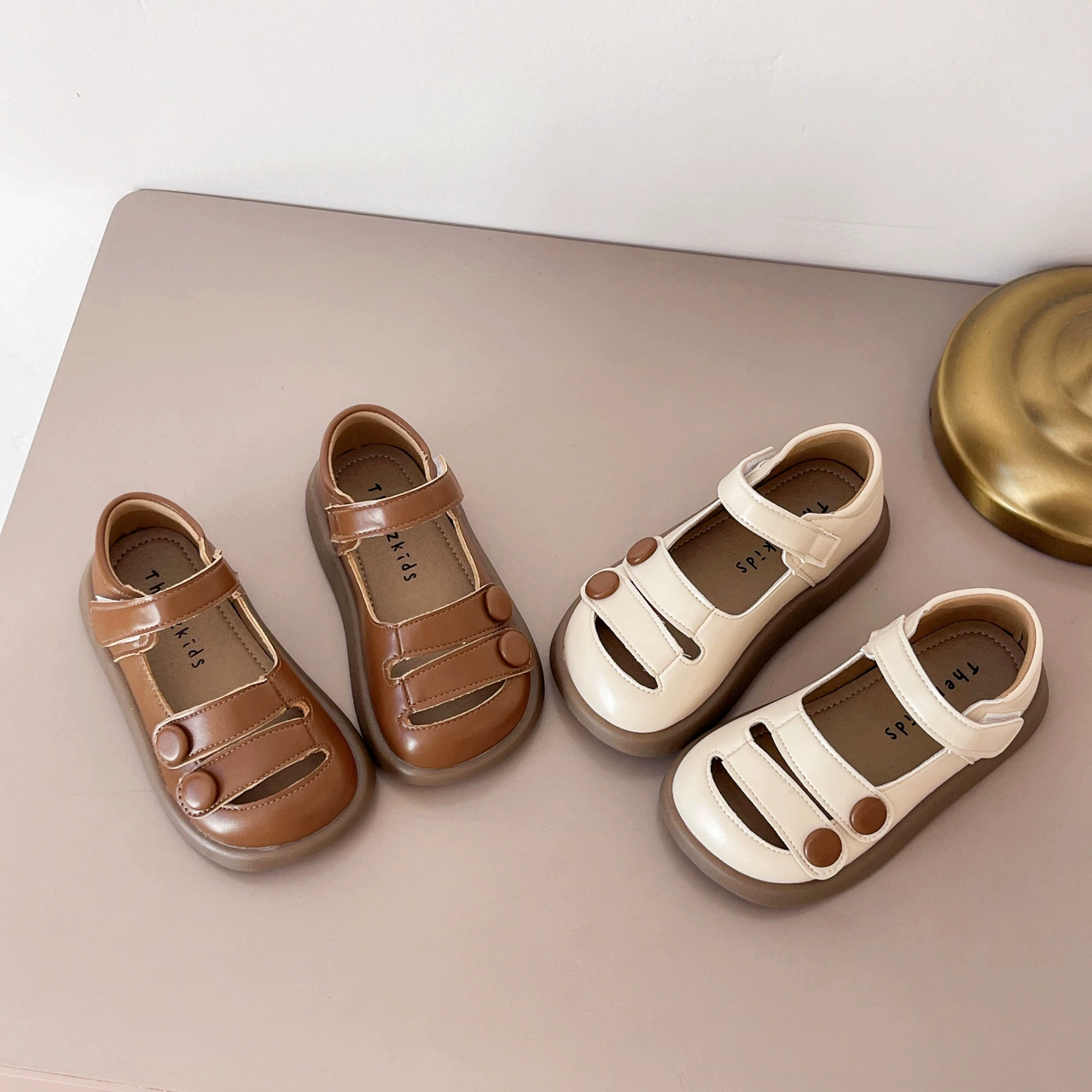 2024 летние детские полые римские сандалии