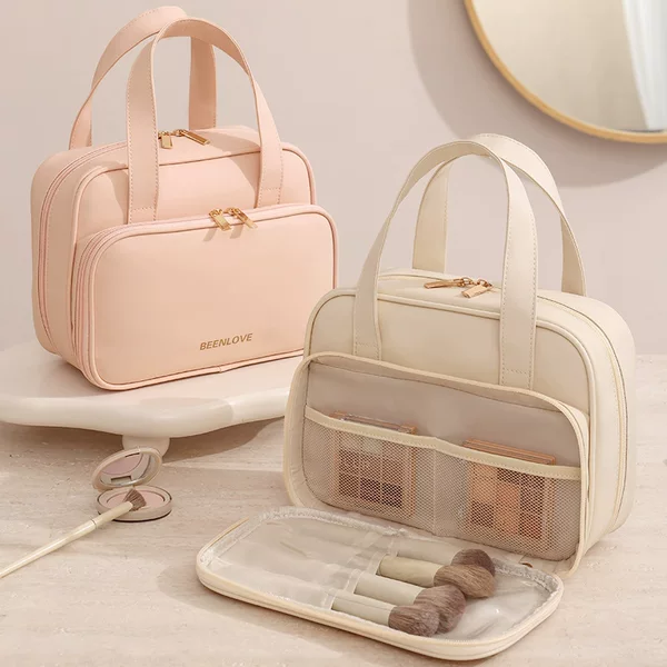 Runhui New Ness Portable Square Toiletries Bag Travel Cosmetic Storage Bag Waterproof Cosmetic Bag Large Capacity