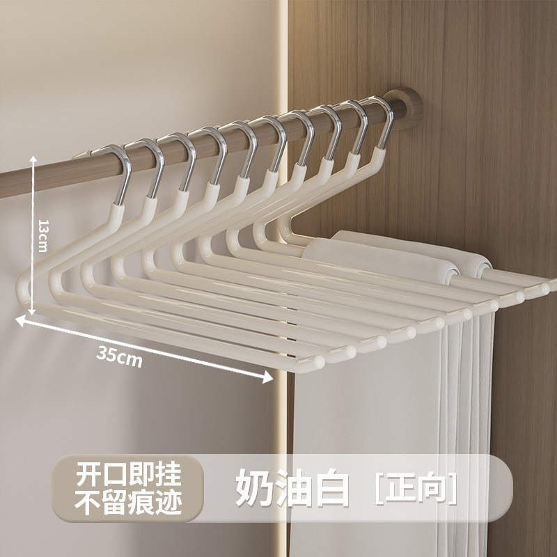 Acero inoxidable ganso pantalón percha