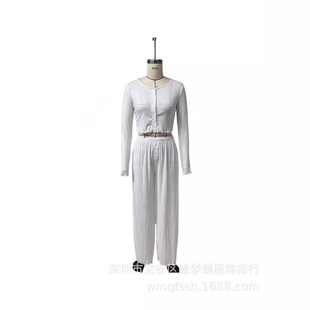2024 cross-border for wish independent station Europe and the United States autumn and winter long sleeve pants suit