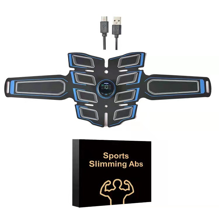 EMS スポーツトレーニングフィットネス機器腹部筋肉フィットネスベルト屋内ホーム腹筋マッサージャーユニセックス|undefined
