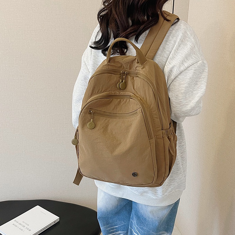 Cross-Border Fashion School Bag New Backpack College Student Large Capacity Junior High School Student Lightweight Backpack Travel Outdoor Backpack