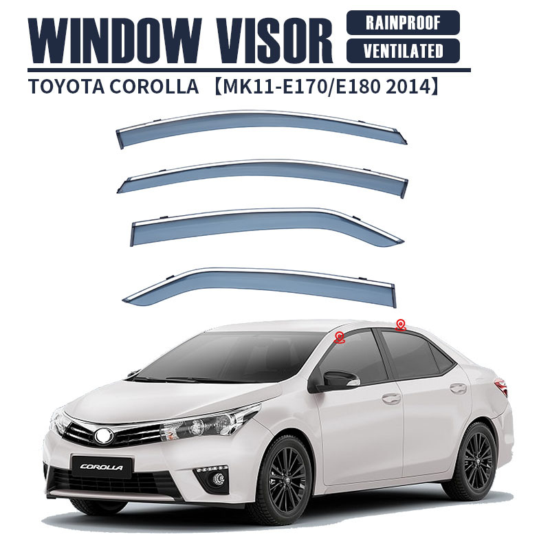 For Toyota COROLLA Sedan COROLLA Asian Lion Lei Ling Sunny and Rain Blocks COROLLA Window visor