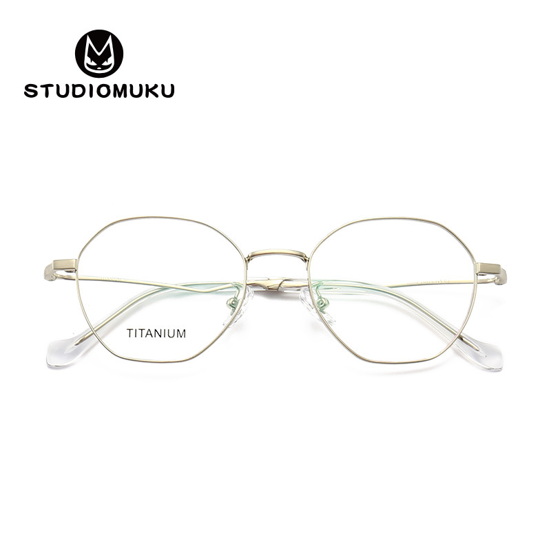 STUDIOMUKU madera fresco gafas clásico cómo convertirse en clásico miopía gafas marco polígono gafas marco