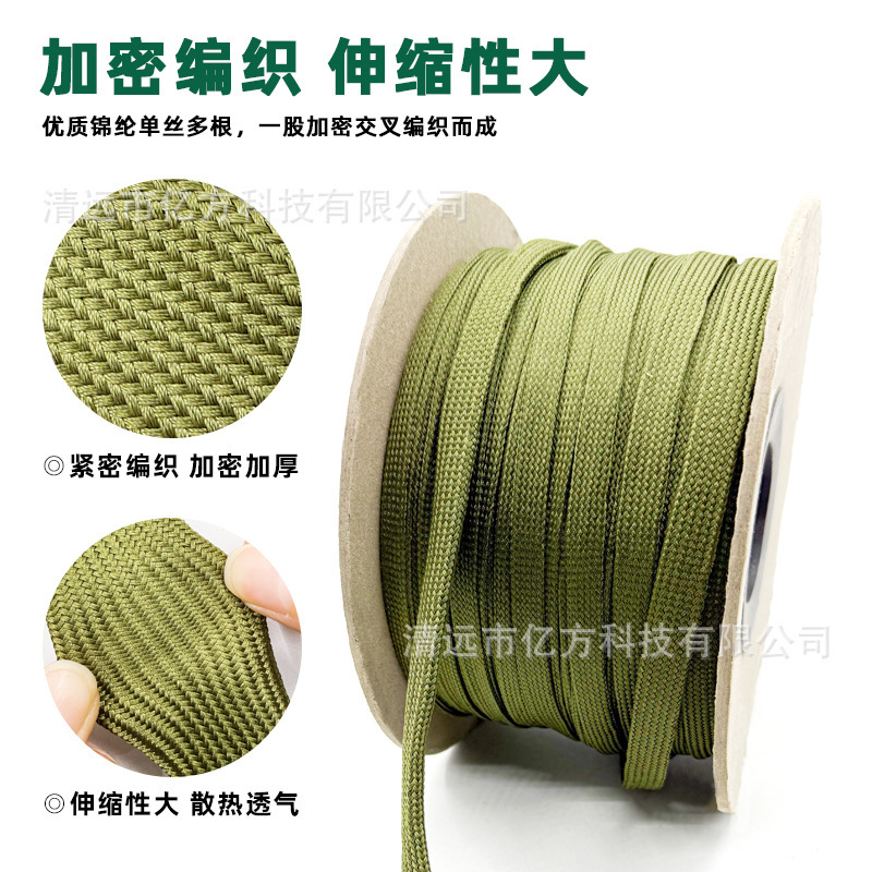 Nylon Sleeve Insulation Flame-Retardant Snake Skin Mesh Tube Cable Protection Sleeve Braided Mesh Tube High Temperature Resistant Stretchable Soft Nylon Sleeve Insulation Flame-Retardant Snake Skin Mesh Tube Cable Protection Sleeve Braided Mesh Tube High Temperature Resistant Stretchable Soft