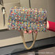 New Clutch Bag Celebrity Crossbody Evening Bag Fashion Diamond Hand Bag European and American High-end Sense Exquisite Square Women