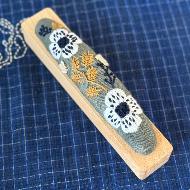 Lu bordado creativo aguja larga simple novato bordado flores y hierba sala de estar adornos hechos a mano bolsas de materiales de bordado diy