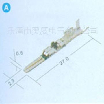 厂家热销 环保DJ611-2.3*0.6A端子 DJ611-2.3A铜端子