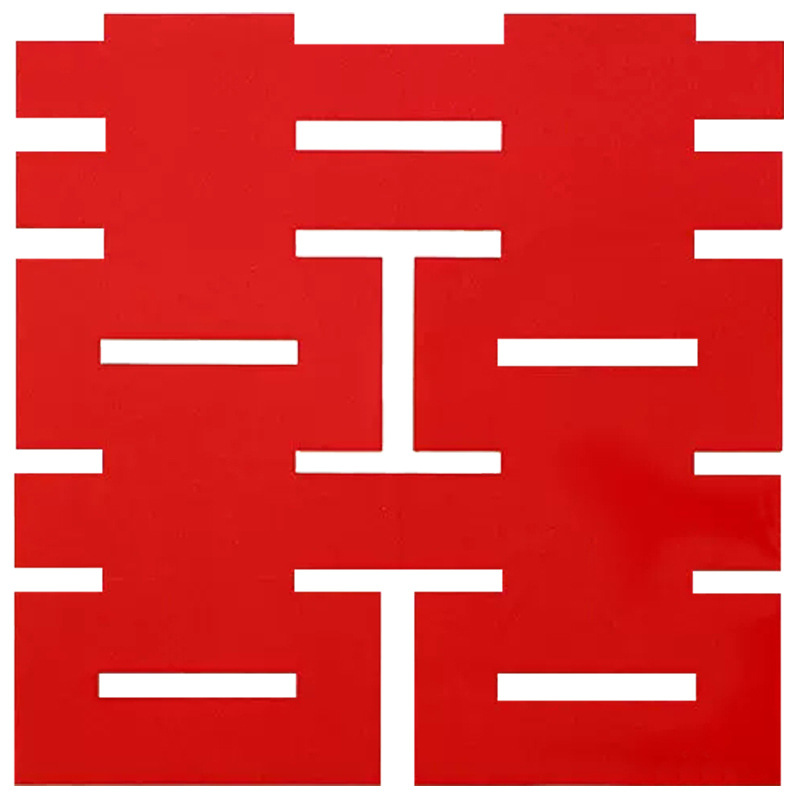 Sala de la boda diseño festivo traje Pequeño Libro Rojo boda linterna Xi carácter decoración red panal bola columna paquete