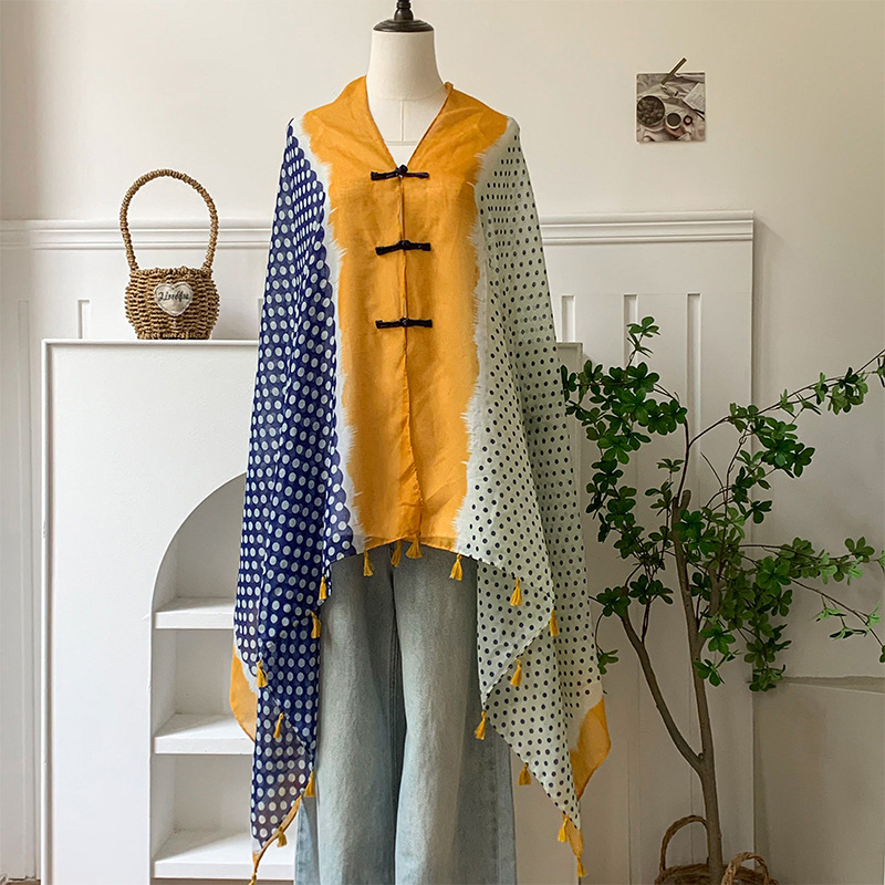 Punto de onda amarillo doble