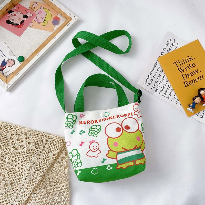 Bolsos para niños al por mayor Bolsos de hombro de moda coreana para niños Bolsos de mensajero para niños de lona de dibujos animados Bolsos de mano