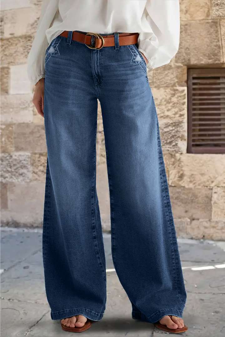 Casual Style Women's Daily Casual Solid Color Full Length Jeans
