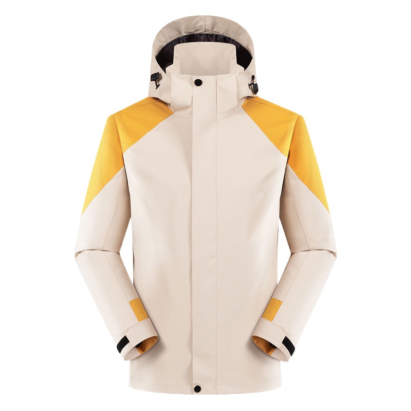 Senderismo al aire libre chaqueta a juego de color de una sola capa otoño hombres y mujeres ropa de trabajo soft shell a prueba de viento impermeable chaqueta de alpinismo