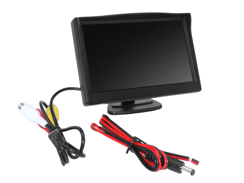 Manufacturer supplies 5inch suction cup monitor HD wireless transmitter receiver license plate 7-inch infrared car camera
