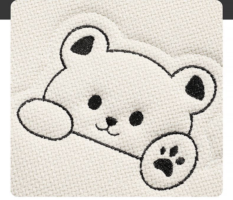 Seat cushion, linen single-piece seat cover, rear seat cushion, suitable for all seasons, cartoon design, for car interiors, for women