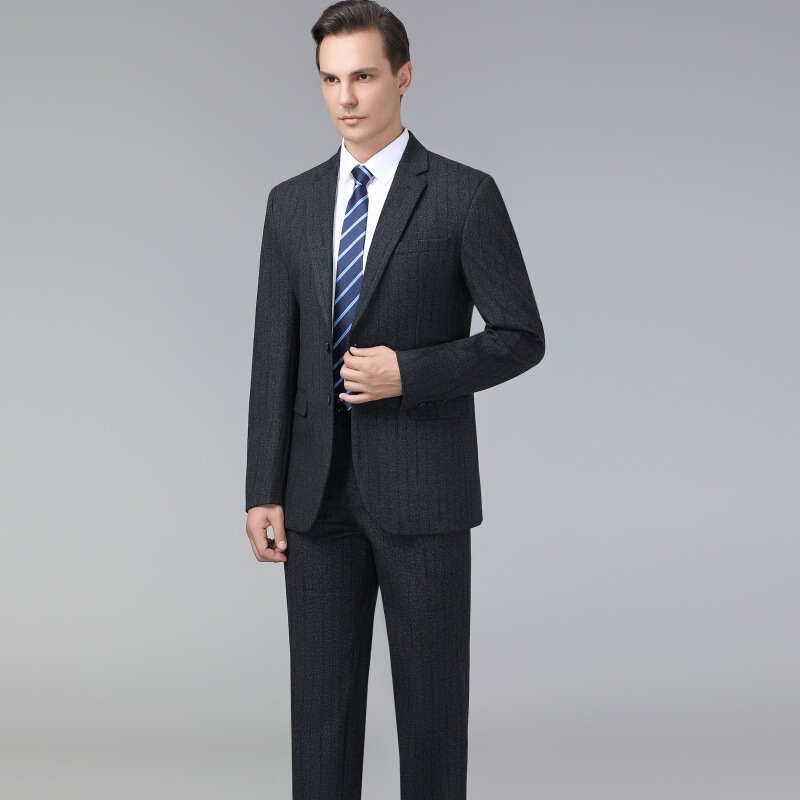 Autumn and Winter Men's Wool Suit Suit Middle-Aged Business Professional Senior Formal Suit Groom Wedding Dress Jacket