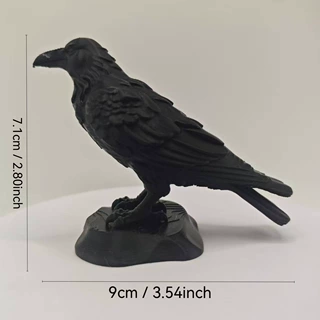 3D打印仿真乌鸦摆件树脂工艺品家居装饰跨境创意动物模型摆设