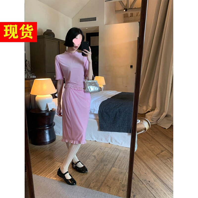 In Stock Mona Regular Shoulder Shirt A-Line Shorts/Classic H-Shaped Skirt with Ruffled Edges Fashionable Velvet Set for Women In Stock Mona Regular Shoulder Shirt A-Line Shorts/Classic H-Shaped Skirt with Ruffled Edges Fashionable Velvet Set for Women