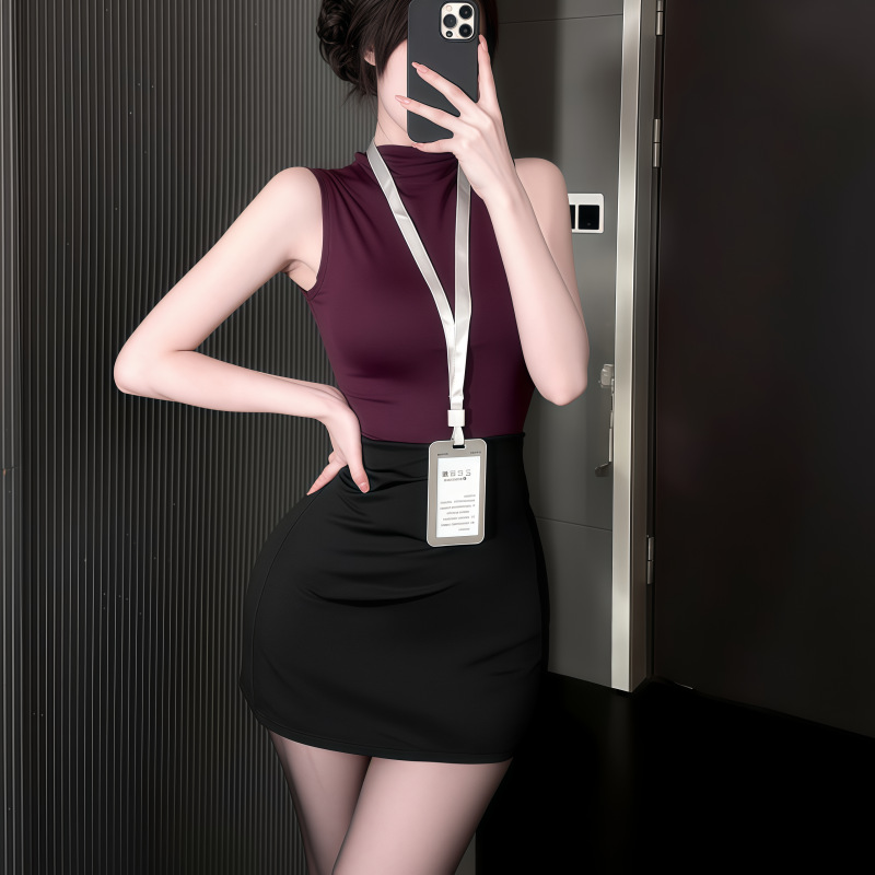 Sexy Hot Girl Pure Desire Lady Ol Secretary Cosplay Teacher Office Uniform Set Bodycon