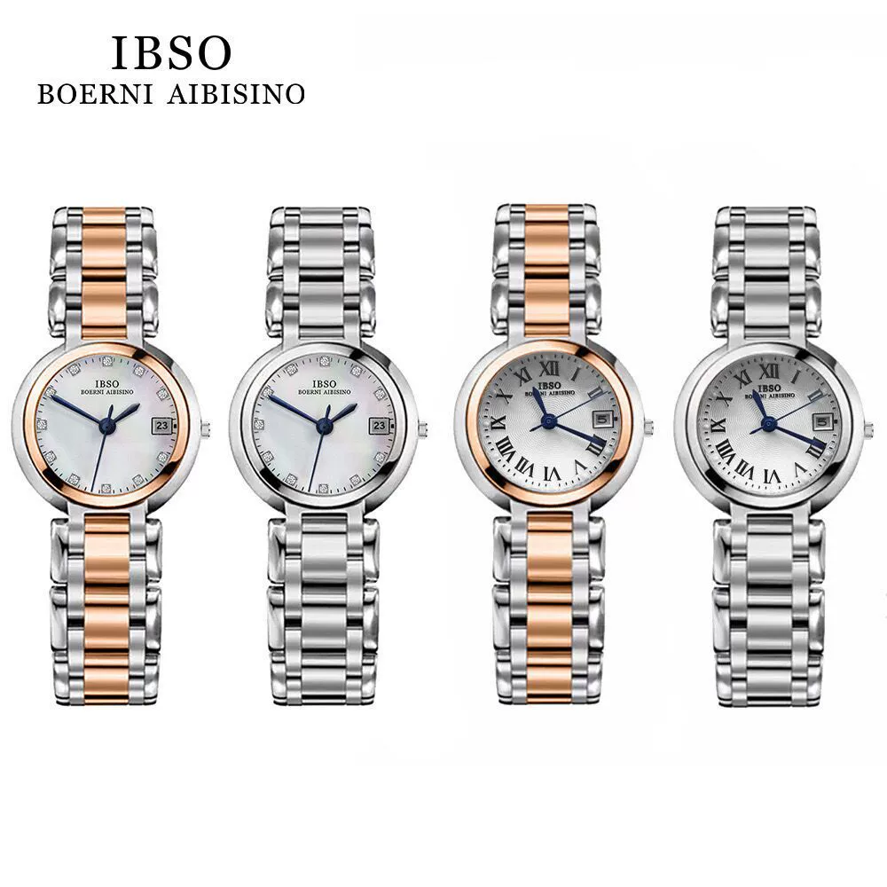 IBSO Audemars Piguet Douyin Live сломанный циферблат дамыRoman стальные браслеты кварцевые часы поддерживают кросс-бордер